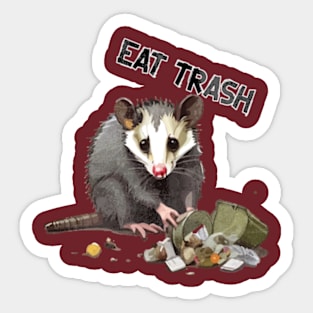 OPOSSUM - Let's Eat Trash & Get Hit By A Car Sticker